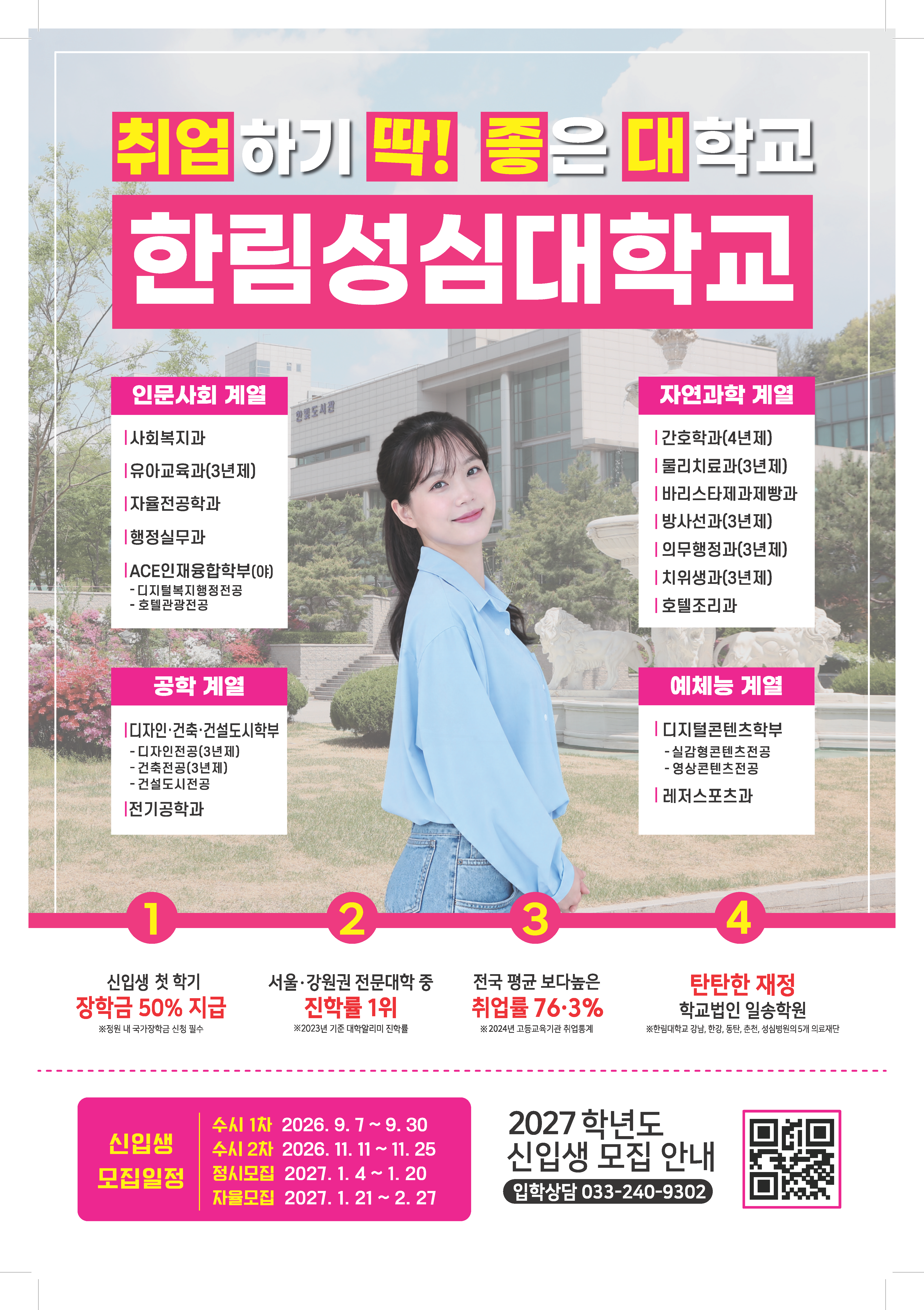 2026년 한림성심대학교 수시모집